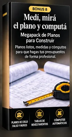 IMAGEN: mockup del bonus 8 de 10 — Megapack de Planos para Construir