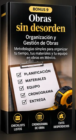 IMAGEN: mockup del bonus 9 de 10 — Organización y Gestión de Obras